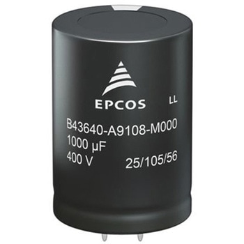 EPCOS コンデンサ 330μF， ，450V dc， B43644B5337M000 EPCOS