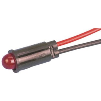 Dialight パイロットランプ， 1.9V dc， 赤， 実装ホールサイズ:6.4mm， 559-6101-007F DIALIGHT