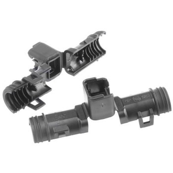 Deutsch バックシェル 自動車コネクタ バックシェル DTシリーズ ストレート 2 1011-255-0205 DEUTSCH