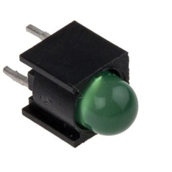 ダイアライト 基板用LED表示灯 緑 60 ° スルーホール実装 DIALIGHT