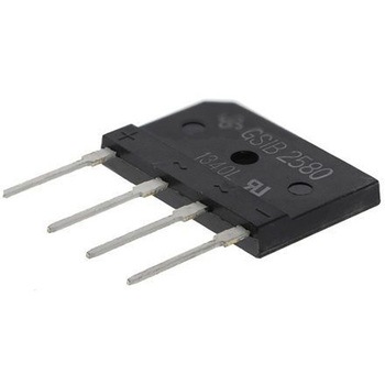 Vishay 整流用 ブリッジダイオード 単相 25A， 800V， 30 x 4.6 x 20mm， GSIB2580-E3/45 VISHAY