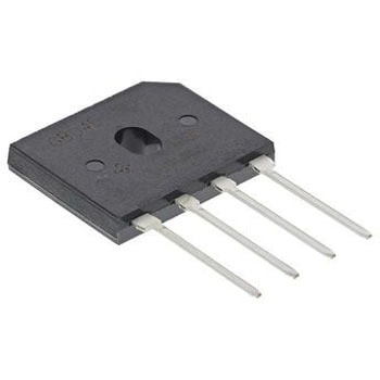 Vishay 整流用 ブリッジダイオード 単相 4A， 200V， 22.3 x 3.56 x 18.8mm， GBU4D-E3/45 VISHAY