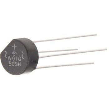 Vishay 整流用 ブリッジダイオード 単相 1.5A， 100V， 9.86 x 8.84 x 5.6mm， W01G-E4/51 VISHAY