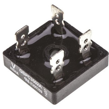 Vishay 整流用 ブリッジダイオード 単相 35A， 200V， 28.6 x 28.6 x 7.7mm， VS-GBPC3502A VISHAY