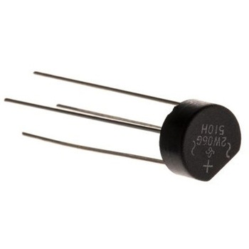 Vishay 整流用 ブリッジダイオード 単相 2A， 600V， 9.86 x 8.84 x 5.6mm， 2W06G-E4/51 - VISHAY