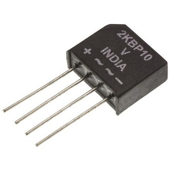 Vishay 整流用 ブリッジダイオード 単相 2A， 600V， 17.5 x 6.8 x 15mm， VS-2KBP06 VISHAY