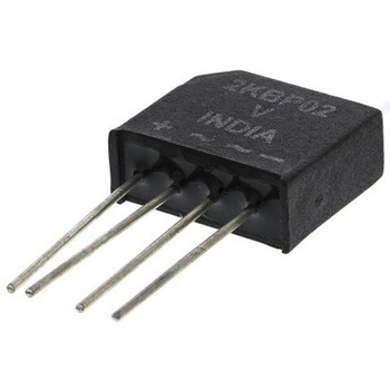 Vishay 整流用 ブリッジダイオード 単相 2A， 200V， 17.5 x 6.8 x 15mm， VS-2KBP02 VISHAY
