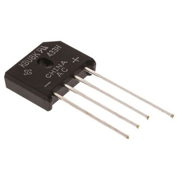 Vishay 整流用 ブリッジダイオード 単相 8A， 800V， 23.7 x 7.1 x 19.3mm， KBU8K-E4/51 VISHAY