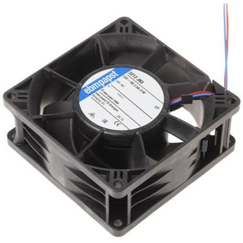 ebm-papst 軸流ファン 電源電圧：12 V dc， DC， 92 x 92 x 38mm， 3212JH3 EBM PAPST