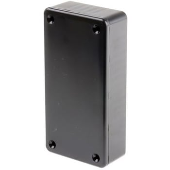 Hammond， ABS樹脂， 高さ：25 mm， 奥行き：100 mm 1591ASBK HAMMOND