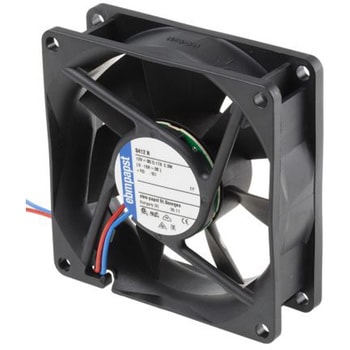 ebm-papst 軸流ファン 電源電圧：12 V dc， DC， 80 x 80 x 25mm， 8412N EBM PAPST