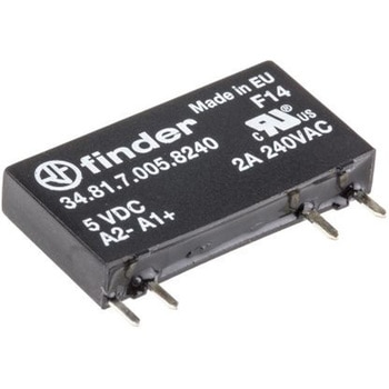 Finder ソリッドステートリレー 最大負荷電流:2 A 最大負荷電圧:240 V ac 基板実装， 34.81.7.005.8240 FINDER
