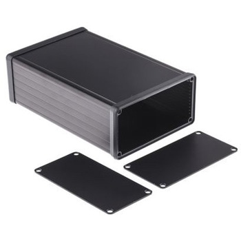 Hammond， アルミニウム， 高さ：53 mm， 奥行き：160 mm 1455N1601BK HAMMOND