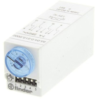 Finder タイマーリレー オンディレー 12V ac/dc プラグイン FINDER