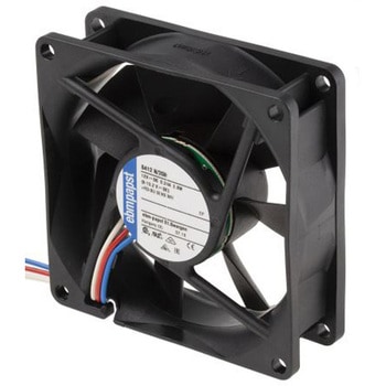 ebm-papst 軸流ファン 電源電圧：12 V dc， DC， 80 x 80 x 25mm， 8412N/2GH EBM PAPST