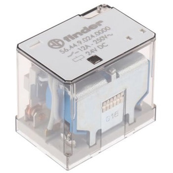 Finder パワーリレー 24V dc， 4c接点 基板実装タイプ FINDER