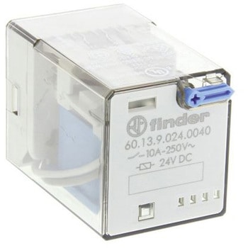 Finder パワーリレー 24V dc， 3c接点 プラグイン タイプ FINDER