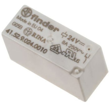 Finder パワーリレー 24V dc， 2c接点 基板実装タイプ FINDER