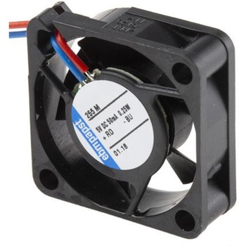 ebm-papst 軸流ファン 電源電圧：5 V dc， DC， 25 x 25 x 8mm， 255M EBM PAPST