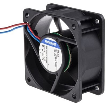 ebm-papst 軸流ファン 電源電圧：12 V dc， DC， 60 x 60 x 25mm， 612NLE EBM PAPST