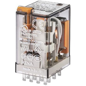 Finder リレー 24V dc， 4c接点 プラグイン タイプ FINDER
