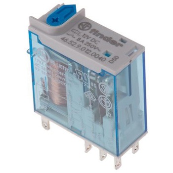 Finder パワーリレー 12V dc， 2c接点 プラグイン タイプ FINDER