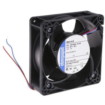 ebm-papst 軸流ファン 電源電圧：24 V dc， DC， 119 x 119 x 38mm， DV4114N - EBM PAPST