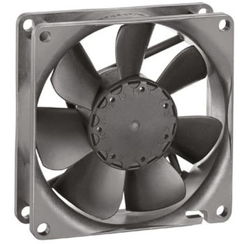 ebm-papst 軸流ファン 電源電圧：24 V dc， DC， 80 x 80 x 25mm， 8414N/2GM EBM PAPST