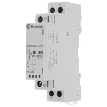 Finder 電磁接触器 24 V ac/dc 2.極 22 Seriesシリーズ， 22.32.0.024.4520 FINDER