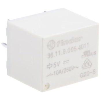 Finder パワーリレー 5V dc， 1c接点 基板実装タイプ FINDER