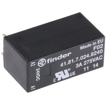 Finder ソリッドステートリレー 最大負荷電流:3 A 最大負荷電圧:240 V ac 基板実装， 41.81.7.024.8240 FINDER