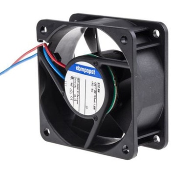 ebm-papst 軸流ファン 電源電圧：12 V dc， DC， 60 x 60 x 25mm， 612NN EBM PAPST
