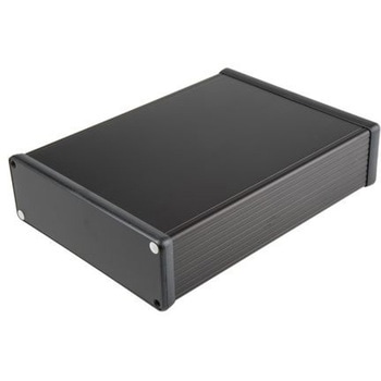 Hammond， アルミニウム， 高さ：51.5 mm， 奥行き：220 mm 1455T2201BK HAMMOND