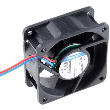 ebm-papst 軸流ファン 電源電圧：24 V dc， DC， 60 x 60 x 25mm， 614NL EBM PAPST