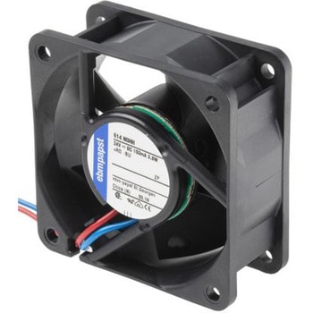 ebm-papst 軸流ファン 電源電圧：24 V dc， DC， 60 x 60 x 25mm， 614NGHH EBM PAPST