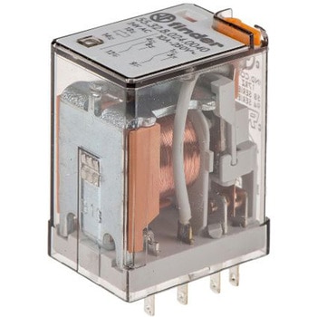 Finder パワーリレー 24V ac， 2c接点 プラグイン タイプ FINDER