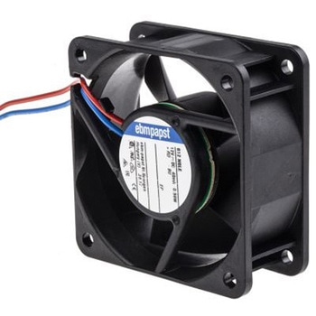 ebm-papst 軸流ファン 電源電圧：12 V dc， DC， 60 x 60 x 25mm， 612NGLE EBM PAPST
