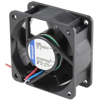 ebm-papst 軸流ファン 電源電圧：24 V dc， DC， 60 x 60 x 25mm， 614NGL EBM PAPST