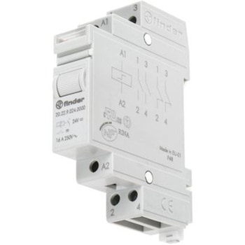 Finder パワーリレー 24V dc DPST DINレールタイプ FINDER