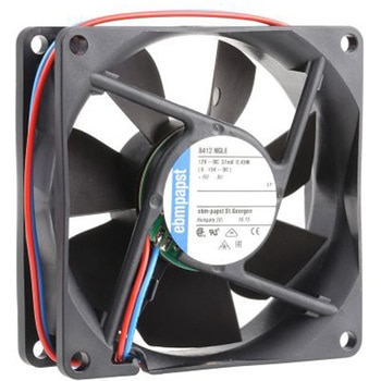 ebm-papst 軸流ファン 電源電圧：12 V dc， DC， 80 x 80 x 25mm， 8412NGLE EBM PAPST