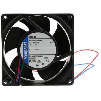 ebm-papst 軸流ファン 電源電圧：24 V dc， DC， 92 x 92 x 38mm， 3214JH EBM PAPST
