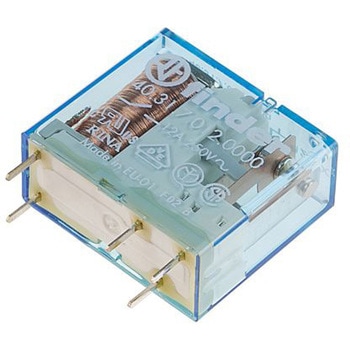 Finder パワーリレー 12V dc， 1c接点 基板実装タイプ FINDER