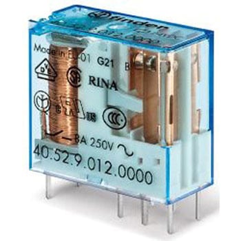 Finder パワーリレー 12V dc， 2c接点 基板実装タイプ FINDER