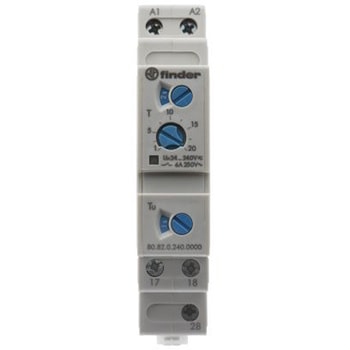 Finder タイマーリレー スターデルタ 24 → 240V ac/dc DINレール FINDER