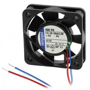 ebm-papst 軸流ファン 電源電圧：5 V dc， DC， 40 x 40 x 10mm， 405FH EBM PAPST