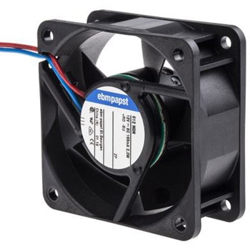 ebm-papst 軸流ファン 電源電圧：12 V dc， DC， 60 x 60 x 25mm， 612NGN EBM PAPST