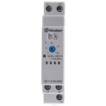 Finder タイマーリレー オンディレー 24 → 240V ac/dc DINレール FINDER