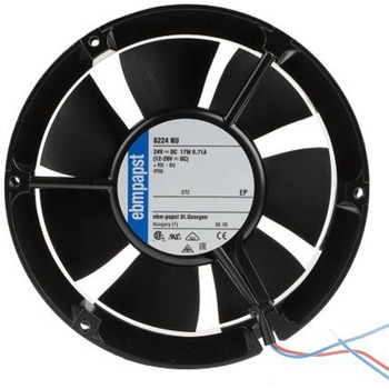 ebm-papst 軸流ファン 電源電圧：24 V dc， DC， 172 x 51mm， 6224NU EBM PAPST