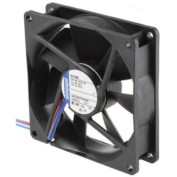 ebm-papst 軸流ファン 電源電圧：12 V dc， DC， 92 x 92 x 25mm， 3412NGV EBM PAPST