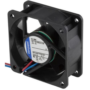 ebm-papst 軸流ファン 電源電圧：12 V dc， DC， 60 x 60 x 25mm， 612NGH EBM PAPST